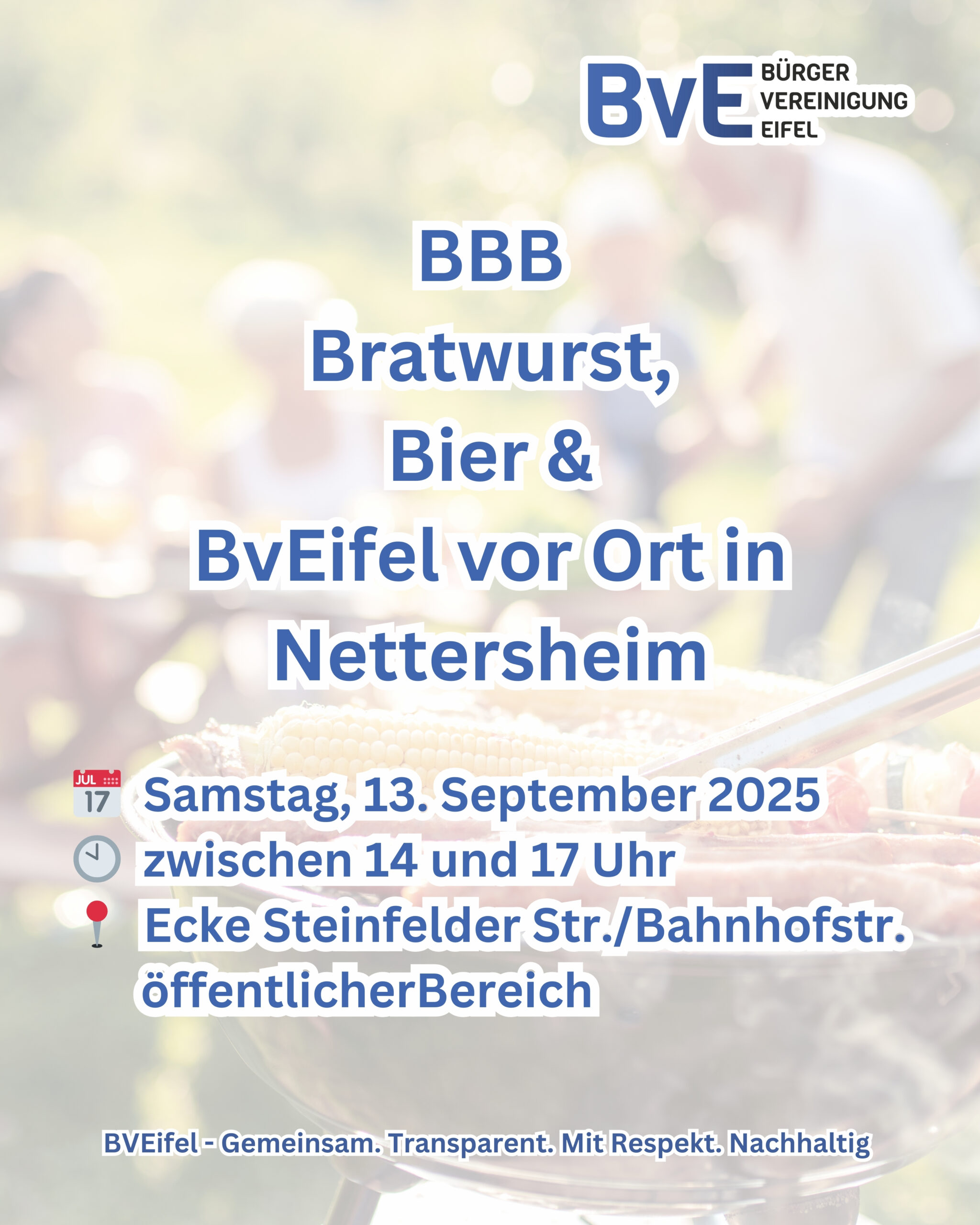 BBB – Bratwurst, Bier & BvEifel vor Ort in Nettersheim!